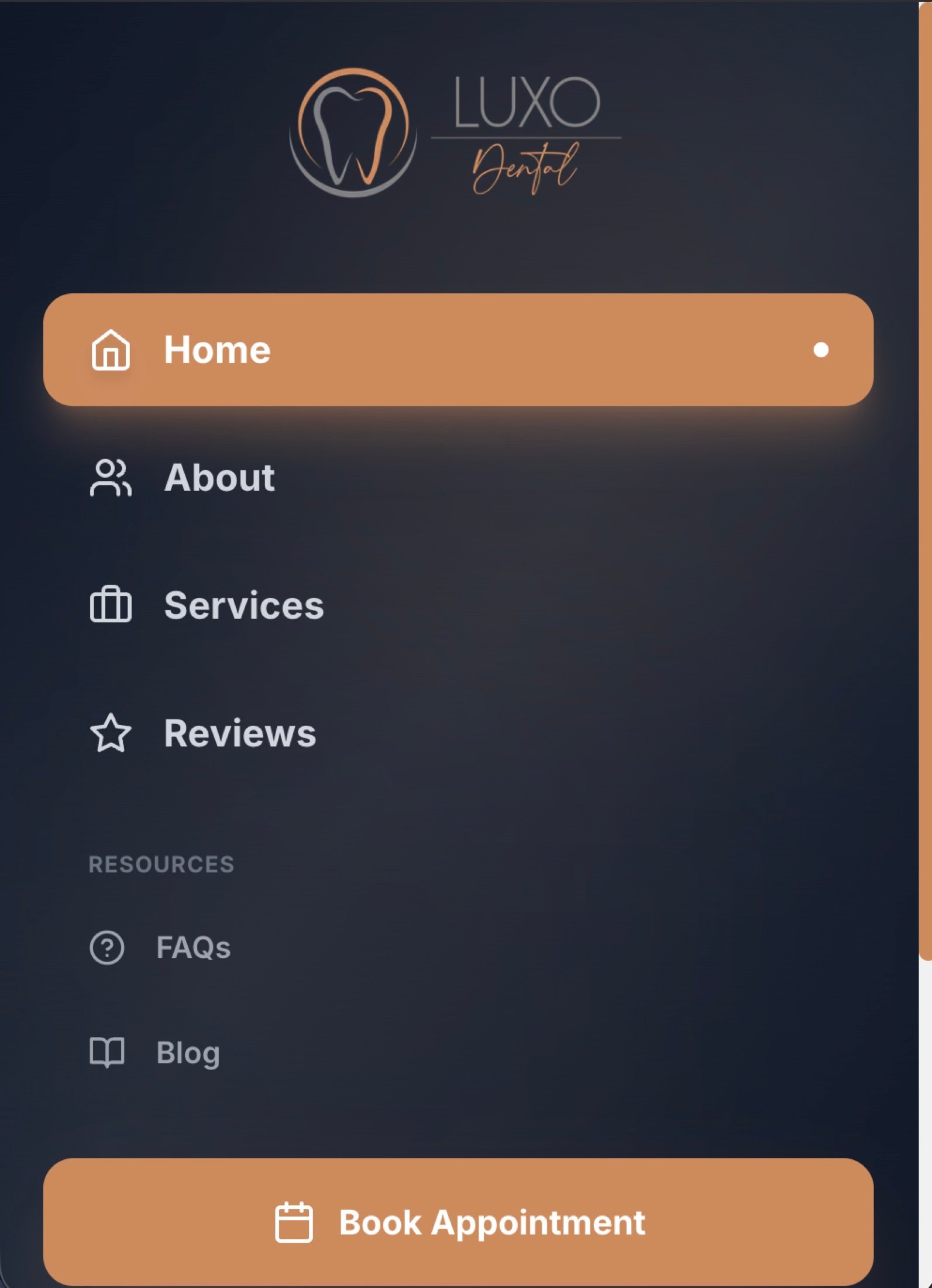 Luxo Dental smile gallery highlighting before and after results
